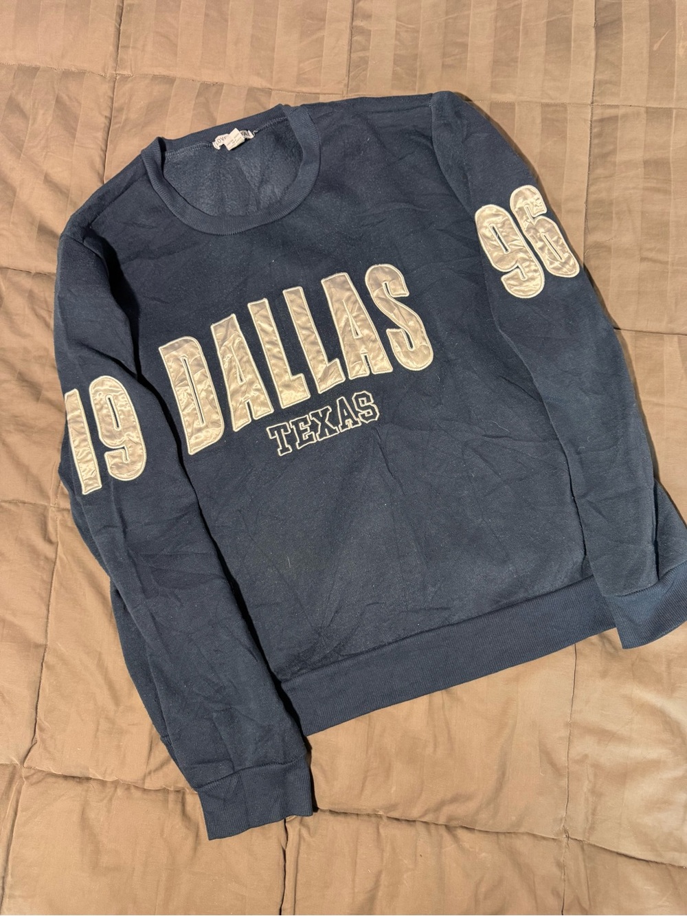 NFL Men's Navy Dallas Texas Crewneck Sweatshirt